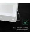 200W LED projektør - 185lm/W, CREE chip, 4000K, sort, 6 års garanti