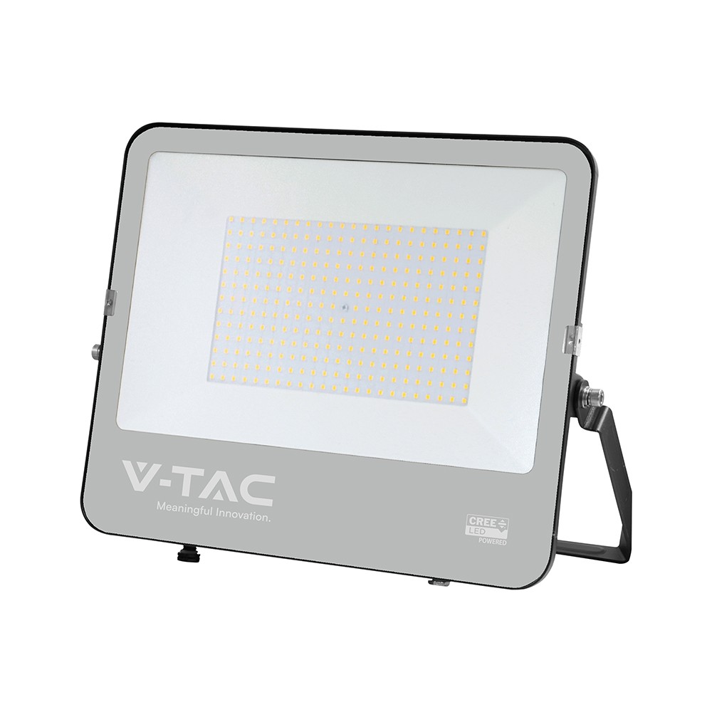 200W LED projektør - 185lm/W, Cree chip, sort hus, 6 års garanti - Kulør : Kold