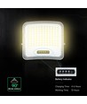 20W LED projektør med solcellepanel - IP65, sort, 3-i-1, udendørs