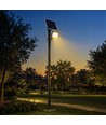 V-Tac 25W LED projektør med solcelle - IP65, sort