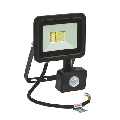 NOCTIS LUX 2 SMD 230V 20W IP44 sort med sensor – Kulør : Varm