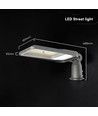 V-Tac 100W justerbar LED gadelampe - 120lm/W, Cree chip, 4000K, 6 års garanti