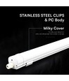 V-Tac 120cm 36W vandtæt LED armatur - 120lm/W, CCT