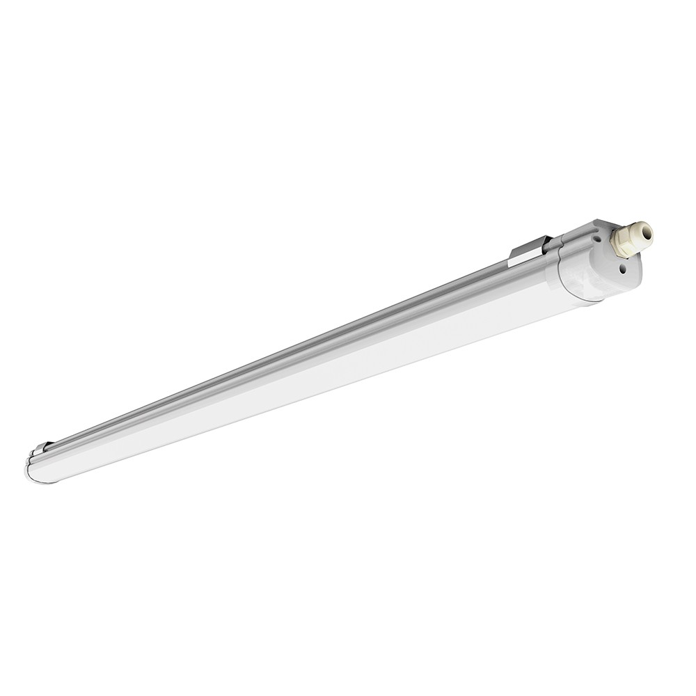 150cm 48W vandtæt komplet LED armatur - 120lm/W, CCT - Kulør : 3-i-1