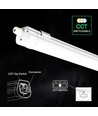 150cm 48W vandtæt komplet LED armatur - 120lm/W, CCT