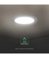 V-Tac 3W rund LED mini indbygningspanel - CCT, Cree chip, 6 års garanti