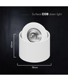 V-Tac 12W LED påbygningsspot CCT - IP44, hvid, Cree chip