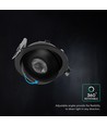V-Tac 18W LED downlight - IP44, CCT, Cree chip, sort