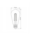E27 6W dæmpbar filament LED pære - ST64, neutral hvid