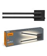 10W LED væg/loftlampe - Sort, CCT, 3 lyskulører