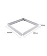 Ramme til 60x60 LED panel - Samles hurtigt, uden synlige skruer, hvid kant