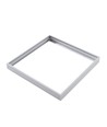 Ramme til 60x60 LED panel - Hurtig samlesæt, plast hjørner, hvid kant, 62mm høj