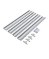 Ramme til 60x60 LED panel - Hurtig samlesæt, plast hjørner, hvid kant