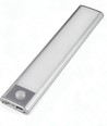 20cm 1,5W LED skabslampe med sensor - Sølv, genopladelig, IP20