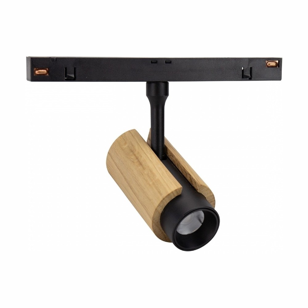 6W System Shift CCT Spot S Wood - 24Â°, sort, CCT switch - Dæmpbar : Ikke dæmpbar