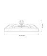 100W LED high bay - CCT, hvid