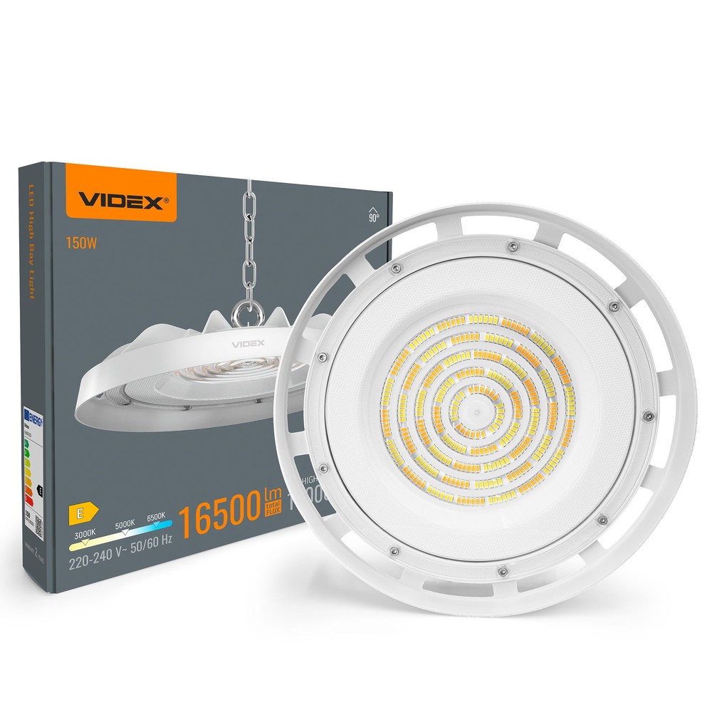 150W LED high bay - CCT, hvid - Kulør : Varm 150W LED high bay - CCT, hvid - Kulør : Varm