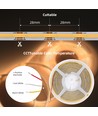 5m 10W/m CCT COB-LED strip RA97 - 24V DC, IP20, 576 LED pr. meter