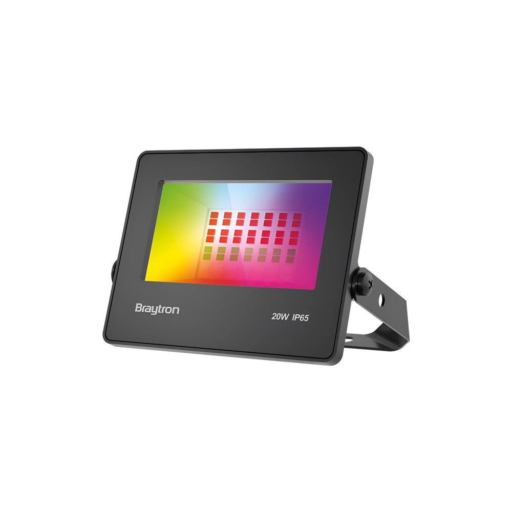 20W RGB LED Projektør - Inkl fjernbetjening, IP65 udendørs, sort 20W RGB LED Projektør - Inkl fjernbetjening, IP65 udendørs, sort