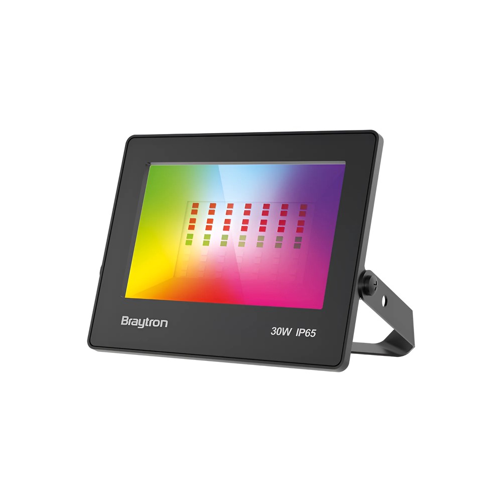 30W RGB LED Projektør - Inkl fjernbetjening, IP65 udendørs, sort 30W RGB LED Projektør - Inkl fjernbetjening, IP65 udendørs, sort