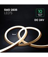 V-Tac 10m 11W/m Neon Flex LED strip, RA90 - 24V, 2700K