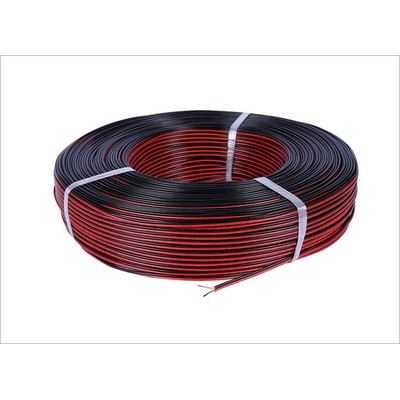 Billede af 12-24V rød/sort ledning til LED strips - 2 ledet, 100 meter rulle