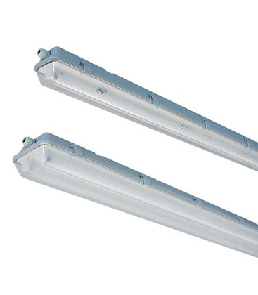 Vento LED T8 armatur - 2 x 120cm rør, IP65 armatur Vento LED T8 armatur - 2 x 120cm rør, IP65 armatur