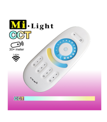 Outlet: Mi-Light CCT fjernbetjening 2,4GHz 4-zoner