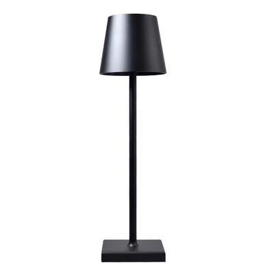 Opladelig LED bordlampe Inde/ude - Sort, IP54 udendørs, touch dæmpbar - Dæmpbar : Dæmpbar, Farve : Sort