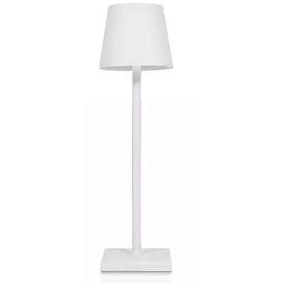 Opladelig LED bordlampe Inde/ude - Hvid, IP54 udendørs, touch dæmpbar - Dæmpbar : Dæmpbar, Farve : Hvid