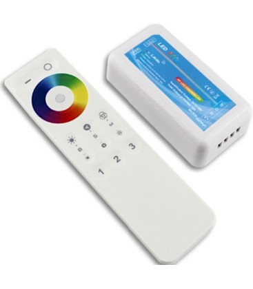 RGB controller med fjernbetjening - RF trådløs, 12V (144W), 24V (288W)