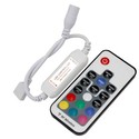Mini RGB controller inkl. fjernbetjening - 12V (72W), 24V (144W)