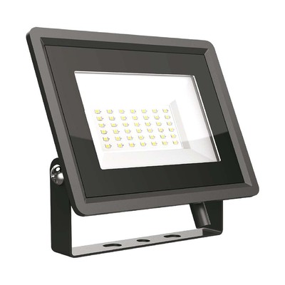 V-Tac 30W LED projektør - Arbejdslampe, udendørs - Dæmpbar : Ikke dæmpbar, Farve på hus : Sort, Kulør : Kold
