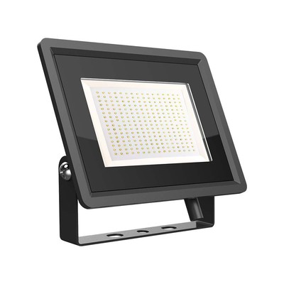 V-Tac 200W LED projektør - Arbejdslampe, udendørs - Dæmpbar : Ikke dæmpbar, Farve på hus : Sort, Kulør : Neutral