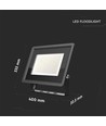 200W LED projektør - Arbejdslampe, udendørs