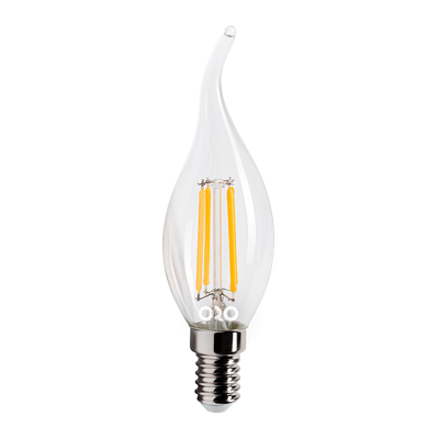 LED lampe glødetråd E14 Flami C35 4W 360° Ø35×120 – Kulør : Varm