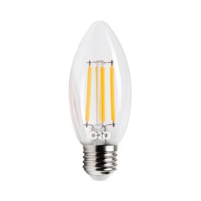 LED lampe glødetråd E27 C35 4W 360° Ø35×97 – Kulør : Varm