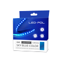 LED strip, 120 LED/m, 12V, 14,6W/m, IP20 10mm SKY BLUE 3 års garanti