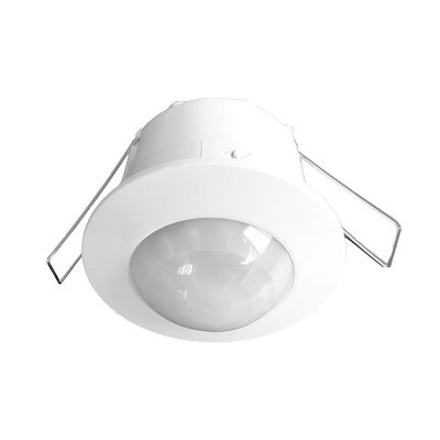 motion PIR sensor indmuret max 1200W 120° x 360° rækkevidde: max 6m tid: 15s-15min lux: 3-2000Lux montering: 2,2-4m