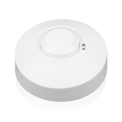 bevægelse mikrobølgesensor 5,8Ghz max 1200W 360° rækkevidde: 1-8m tid: 10s-12m lux: 3-2000 lux montering: 2,2-3,5m