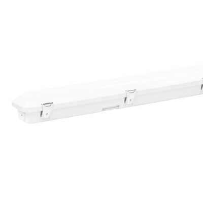 LED integreret armatur effektændring i rækkevidde 32-56W 4 effektniveauer IP66 IK08 1540x95x80 PC/PC kan forbindes – Kulør : Neutral