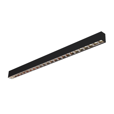 Aluminium kontor LED-armatur 120cm sølv koblingsbar 40W Strømforsyning BOKE ingen flimmer Osram LED-chips UGR16 – Kulør : Neutral