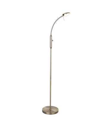 Outlet: Halo Design - Vegas Gulvlampe 1-arm Dæmper Antique Messing