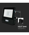 10W LED projektør - IP65, Med sensor, Samsung LED chip
