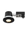 Nordlux GU10 indbygningsspot Umberto - Sort, IP44, godkendt i isolering