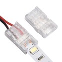 Slim LED strip samler til løse ledninger - 10mm, enkeltfarvet, IP20, 5V-24V