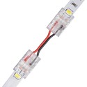 Slim Samler med ledning til LED strip - 10mm, enkeltfarvet, IP20, 5V-24V