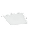 60x60 LED panel i ramme, 40W - Indbygget i hvid ramme, til direkte montering
