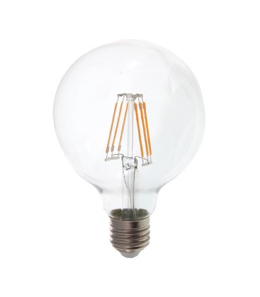 V-Tac 6W LED globepære - Kultråd, Ø9,5 cm, E27 V-Tac 6W LED globepære - Kultråd, Ø9,5 cm, E27