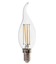 V-Tac 4W LED flammepære - Kultråd, varm hvid, E14